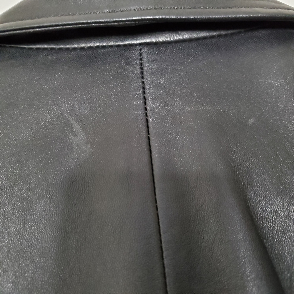 Siena Studio Women's Black Leather Jacket Size M - Picture 11 of 16